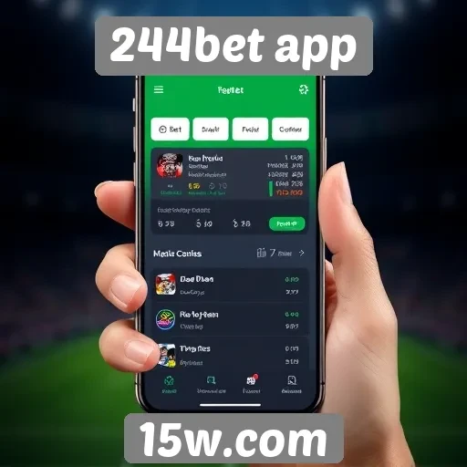 Avaliação da interface do usuário do 244bet app