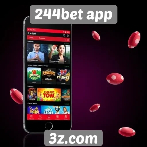 Variedade de jogos oferecidos no 244bet app
